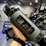 HULIANFU UZSPACE Sport Water Bottles BPA Free Portable Gym Anti-fall Leak-proof Large Capacity Fitness Kettle Tritan Plastic Drink Bottle
