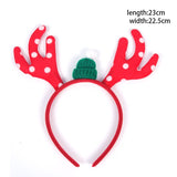 HULIANFU 2023 Christmas Headbands Christmas Tree Reindeer Antlers Hairband Xmas Party Kids Hairhoop  Christmas Glasses Photo Booth Props
