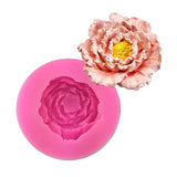 HULIANFU Peony flower Rose Flower Silicone Mold Handmade Flower Candle Mould DIY Soap Mold Aroma Plaster Car Pendant Mould Home Decor