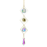 HULIANFU Prism Suncatcher,Hanging Window Crystals,Rainbow Light Catcher,Crystal Sun 50mm Catcher,Summer Gift,Octagon Beads
