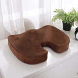 HULIANFU Orthopedic Booster Seat Cushion Memory Foam Chair Massage Pad Office Back-rest Pad Driver Pilot Headrest