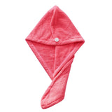 HULIANFU Women Hair Drying Hat Quick-dry Hair Towel Cap Hat Bath Hat Microfiber Solid Towel Cap Super Absorption Turban Hair Dry Cap