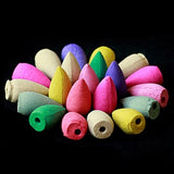 HULIANFU Waterfall Incense Burner Backflow Mini Buddha Censer Backflow Incense Holder Home Office Teahouse Decor