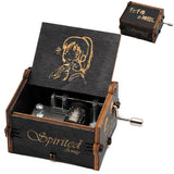 HULIANFU  Wooden Hand Crank Music Box Magic School Game Jurassic Park Godfather Children  Holiday Gift Christmas New Year Gift