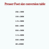 HULIANFU SP-18 Left and Right Side Stop Plastic Presser Foot Flat Plastic Presser Foot with Knife Open Thread Tangent Presser Foot