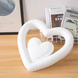 HULIANFU new product roses artificial flower wall wedding decoration rose flower Heart-shaped pendant