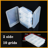 HULIANFU Plastic box Container Screw Holder Case Practical Compartment Jewelry Earring Display case plastic Organizer beads storage boxes