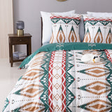 HULIANFU Topfinel Bedding Sets 100%Pure Cotton Soft Comforter Pattern Duvet Cover Pillow Shams Bedding Cover Double Single 3 PCS Bed Set