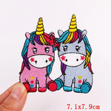 HULIANFU Mushroom Applique Embroidered Patches On Kids Clothes DIY Iron On Patches Cartoon Patches For Clothing Stickers Animal Badges