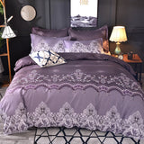 HULIANFU Northern Europe Bedding Sets Home Textile Simple Style Floral Pattern Bedclothes Duvet Cover Pillowcase Bed Sheets