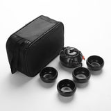 HULIANFU Tea Set1 pot 4 cups Travel Bag The Ding kiln Tea Sets Portable Travel Tea Set Quick Cup Tea Pot Kettle Gaiwan Kung Fu Tea Sets