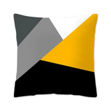 HULIANFU New Style Geometric Yellow Pillowcase Decorative Cushion For Sofa DIY Printed Pillow Chair Car Cushion Christmas Home Decoration