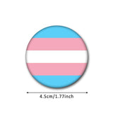 HULIANFU Pride Rainbow Flag Badge Round Icons Gay Pins Homosexual Love Metal Badges Decorative Brooch Pins Jewelry Accessories Gifts