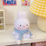 HULIANFU W&amp;G Kawaii Night Light Cartoon Creative Night Light Unplugged Bunny Decoration Bedroom Bedside Lamp Desk Lamp Home Decoration