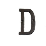 HULIANFU Metal Letters Numbers Cast Iron Decoration House Sign Doorplate DIY Cafe Wall CLH@8