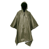 HULIANFU Portable Multifunctional 3 In 1 Rain Coat Hiking Camping Raincoat Poncho Mat Awning Durable Outdoor Activity Rain Gear Supplie