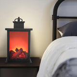 HULIANFU LED Flame Lantern Lamps Simulated Fireplace Flame Effect Light AA Battery Courtyard Room Decor