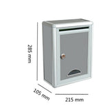 HULIANFU Modern Wall Mounted Lockable Mailbox Outdoor Rainproof Parcel Suggestion Box