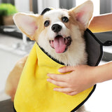 HULIANFU New Absorbent Towels for Dogs Cats Fashion Bath Towel Nano Fiber Quick-drying Bath Towel Car Wiping Cloth Pet Supplies