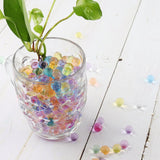 HULIANFU Water Beads Mix Color Crystal Mud Hydrogel Gel Polymer Jelly Balls Home Decor Hydroponics Rainbow Bottle DIY 8-12mm