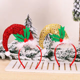 HULIANFU 2023 Christmas Headband Santa Tree Elk Antlers Hair Accessories for Girls Headwear Reindeer Ornaments Elk Ears Christmas Decorations