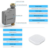 HULIANFU New Tuya Water Flow Monitor WIFI Smart Sprinkler Timer Wireless Water Saving Valve Remote Control Waterting Timer Alexa Google