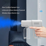 HULIANFU K5 Nano Spray Gun Sanitizer Sprayers USB Rechargeable Handheld Steam Disinfection Sprayer Gun Humidifier for Home Garden