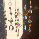 HULIANFU Prism Suncatcher,Hanging Window Crystals,Rainbow Light Catcher,Crystal Sun 50mm Catcher,Summer Gift,Octagon Beads