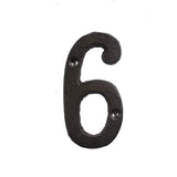 HULIANFU Metal Letters Numbers Cast Iron Decoration House Sign Doorplate DIY Cafe Wall CLH@8