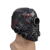 HULIANFU Punk Masque Helmet Halloween Cosplay Natural Latex Full Head Mask Steampunk Robot Masque Headgear Halloween Costume Props