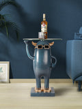 HULIANFU Nordic home decoration Creative Little Monster Landing Statue Large Landing ResinStatueTray Decoration SofaBedsideSmall TeaTable