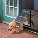 HULIANFU Pet Accessories Two Size Black Dog Gate Quiet Out and In Puppy Cats Door Easy To Install Light Weight Suitable for Large Pets