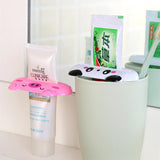 HULIANFU Simple Toothpaste Device Tube Dispenser Holder Multifunctional Plastic Facial Cleanser Squeezer Press For Bathroom Accessories