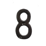 HULIANFU Metal Letters Numbers Cast Iron Decoration House Sign Doorplate DIY Cafe Wall CLH@8