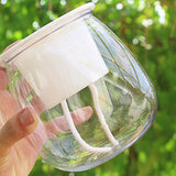 HULIANFU Self Watering Planter Pots Mini Round Design Succulent Plant Pot Indoor Home Garden Modern Decorative Pot Garden Supplies FU