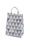 HULIANFU White plaid Cooler Functional Lunch Box Tote Insulated food storage containers Bento box Thermal Food Picnic Lunch Bag For kids