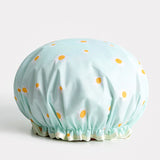 HULIANFU Women Hair Cap Hat Supplies Bathroom Double Layer Shower Waterproof Thick Cover Accessories