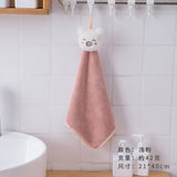 HULIANFU Soft Baby Towel Cartoon Animal Hand Towel Hanging Face Towel Cute Absorbent Bathing Towel For Bathroom Kitchen Quick Dry Towel