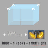 HULIANFU   YanYangTian Anti Mosquito Net Single Bed canopy for Adult children  beds Indoor Bunk Bed window Outdoor Netting Moustiquaire