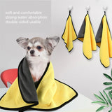 HULIANFU Pet Bath Towels Are Easy To Clean, Super Absorbent, Thick Cat And Dog Bathrobes, Soft Dog Blankets, Quick-Drying Supplies