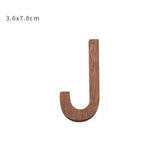 HULIANFU NEW Nordic Style Black Walnut Letter Decorative Letters Combination Wall Decoration DIY Letter Home Decoration Wooden Alphabet