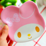 HULIANFU Mini Dish Frog Star Shape Cat Plate Tableware Miniatures Cup Plate Dish Or Snacks Fruit Sushi Plate Cute Cartoon Tableware
