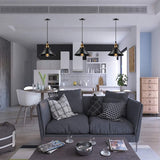 HULIANFU Vintage Pendant Light Loft Retro Chandelier Pendant Lamp E27 Base Industrial Hanging light Edison Home Lighting for Living Room