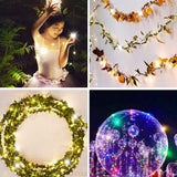 HULIANFU Led Fairy Lights Copper Wire String 1M 2M 3M Holiday Outdoor Lamp Garland Luces For Christmas Tree Wedding Party Decoration