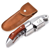 HULIANFU Wine Opener, Professional Waiters Corkscrew, PU Bag, Bottle Opener and Foil Cutter Gift for Wine Lovers