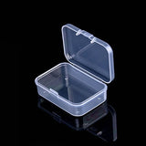HULIANFU Mini Boxes Rectangle Clear Plastic Jewelry Storage Case Container Packaging Box for Earrings Rings Beads Collecting Small Items