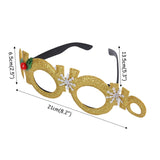 HULIANFU 2023 Christmas Headbands Christmas Tree Reindeer Antlers Hairband Xmas Party Kids Hairhoop  Christmas Glasses Photo Booth Props