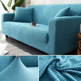 HULIANFU Thick Elastic Sofa Cover Slipcover for Living Room Stretch Polar Fleece Armchair Cover 1/2/3/4 Seater L Shape Corner Sofa Covers