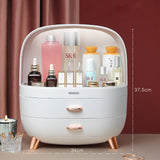 HULIANFU Large Capacity Makeup Organizer Cosmetic Storage Box Drawer Type Desktop Finishing Rack Dustproof Lipstick Beauty Mask Case