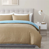 HULIANFU Modern Solid Color Duvet Cover Sets Pillowcase Quilt Covers Sets Bedding Sets for Bedroom Soft Bedclothes Double Queen King